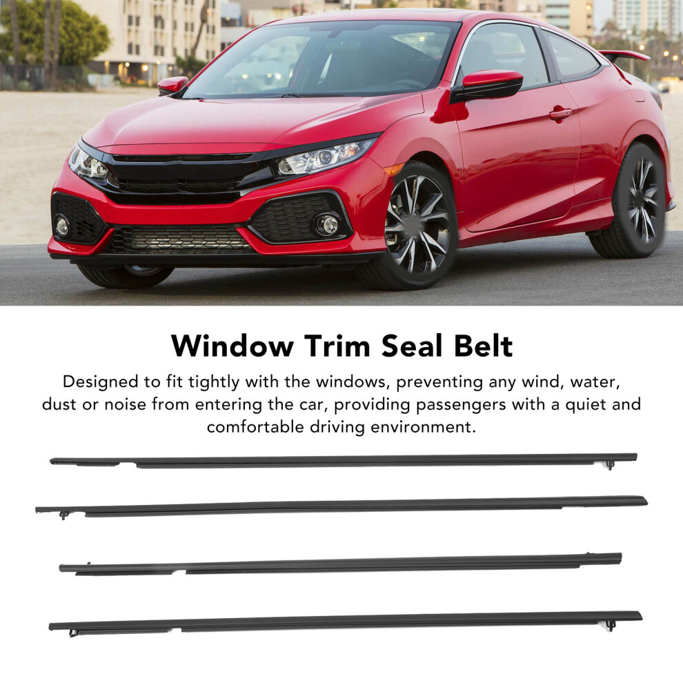 4Pcs Civic 06-11 Rubber Window Seal 7055741189685