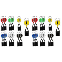 24 Stuks Intrekbare Lichtere Houder Lichtere Sleutelhanger Veelkleurige Lichtere Houder Sleutelhanger met Clip Klassieke Lichtere Deksel