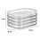 2X Bacon Storage Container for Fridge,Stackable Lunch Meat Storage,Ham and Cheese Container for Fridge-Cold Storage 3