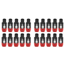 20pcs 4Pin NL4FC Speaker Connector Ohm Plug Speaker Audio Cable Adapter Twist Lock 4Pin Speakon Female Jack,B