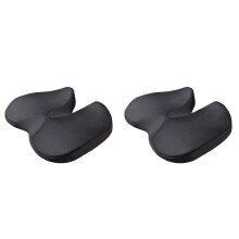 2X Car Cushion Orthopedic Memory Foam Prostate Cushion Coccyx Sciatica Backrest Comfort Chair Car