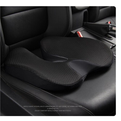 2X Cuscino per Auto Memory Foam Ortopedico Cuscino per Prostata Coccige Sciatica Schienale Sedia Comfort per Auto 2