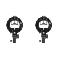2X Uchwyt Typu S do Uchwytu Mocującego Bowens Uchwyt Typu S do Lampy Błyskowej Speedlite Snoot Softbox