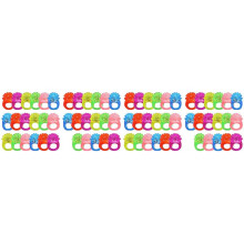 70X LED Light Ring Bumpy Rings Flashing LED Bumpy Ring Light- Toy Birthday Rewards Eggs Filler Glow Party Supplies