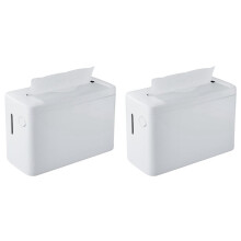 2X Paper Towel Dispenser Countertop,Hand Towel Dispenser Commercial Multifold Trifold Paper Towels Dispenser White