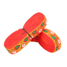 2Pcs Embroidered Lace Ribbon 7m x 2.5cm Wedding Craft Decor Red