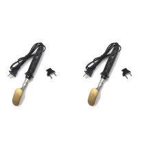 2X Electric Soldering Iron with Plastic Handle Flat Tip for Car Bumper Repair Hand Welding Tools EU Plug