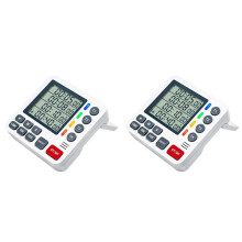 2X Magnetic 4-Channel 4-Group Timer LCD Display Timer Kitchen Cooking Experiment Milk Tea Learning Reminder