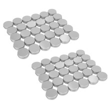 60Er Pack Schraubdeckel Runde Metall Lippenbalsam Dosen Behälter Deckel (1 Unze)