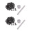 2Set Tools+200Pcs Rivets Nail Installation Tools with Silver Brass Nails 1
