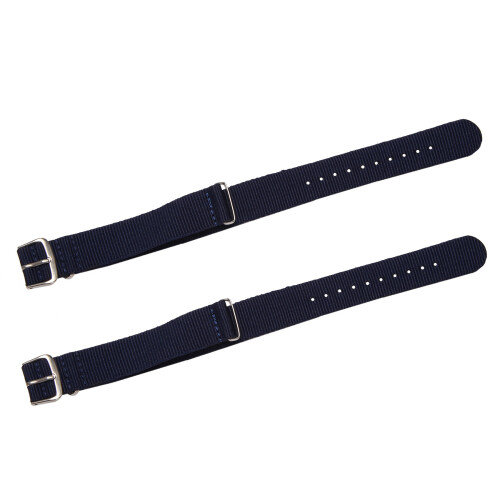 2pcs 18mm Nylon Watch Band Drawstring Bracelet Strap Watch Strap Dark