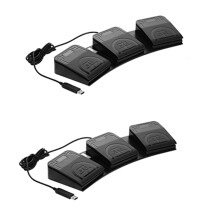 2X FS2020U1 Chiave di Controllo 'Interruttore Un Pedale USB Personalizzata Tastiera Azione Pedale per Dispositivi Strumenti Computer Ufficio