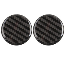 2X for Grand Cherokee 2014 -2019 Interior Cover Carbon Fiber Central Control 4WD Knob Cover Sticker Trim