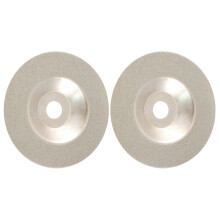 2X Cutting Disc, for Glass / Stone, with Diamond Coating, Galvanized, Fine Grain