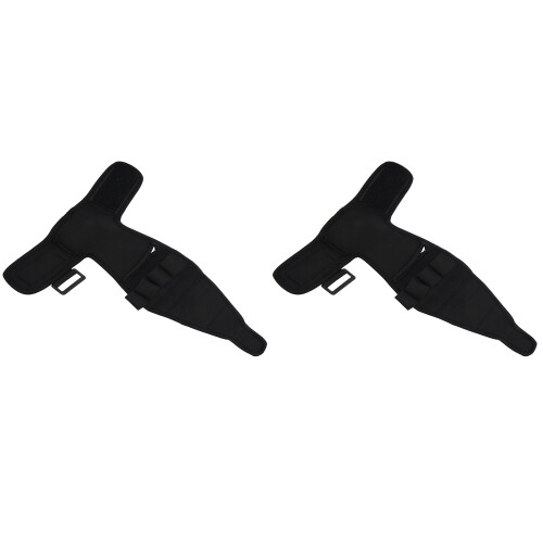 2X Fingerhandschuhe Klammer Aeltere Faust Schlaganfall Hemiplegia Hand Training [Einzelne Hand] - Schwarz