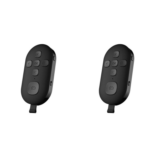 2X Bluetooth5.0 Mobile Phone Remote Control Button for Phone Selfie Shutter E-Book Page Turning Wireless ControllerA