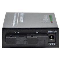2X 10/100M 2 Glasfaser- 4 RJ45-Port Glasfaser-Medienkonverter 1310 Nm/1550 Nm Singlemode Simplex 20 SC US-STECKER