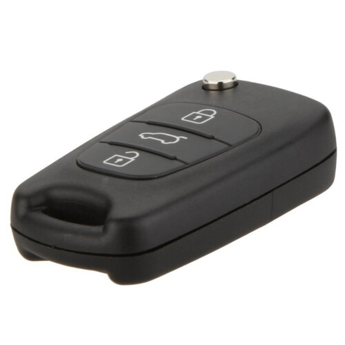 2X Replacement 3 Button Keyless Entry Remote Control Folding Flip Car Key Fob Shell Compatible with  I20 I30