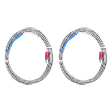 2pcs 9mm x 5mm Probe K Type Thermocouple Temperature Sensor 2M 6.6Ft