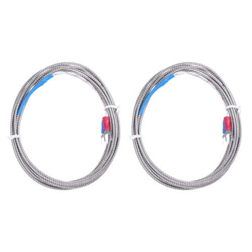 2Stck 9 mm x 5 mm Sonden Ring K Typ Thermoelement Temperatursensor 2M 6.6Ft