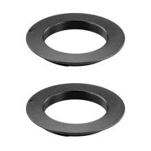 2X Negro Adaptador de Montaje de Lentes del Metal para M42 Lentes para   Camara / As   1D, 1Ds Mark II, III, IV, 5D Mark II,