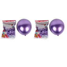100Pcs 10 Inch Metallic Latex Balloons Thick Chrome Glossy Metal Pearl Balloon Globos for Party Decor -