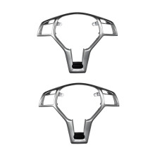 2X RevĂŞtement D'Habillage de Cadre de Volant de Voiture pour W176 W204 W212 X156 C117 Argent