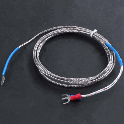 2pcs 9mm x 5mm Probe Ring K Type Thermocouple Temperature Sensor 2M 6.6Ft 1