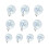 20 Windows Transparent Suction Cup Suction Cup Hook Clothes Jacket Metal Hook 2
