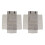 2X Luxury Samt Schmuckrolle Ring Ohrringe Armband Display Organizer Pouch Grau 1