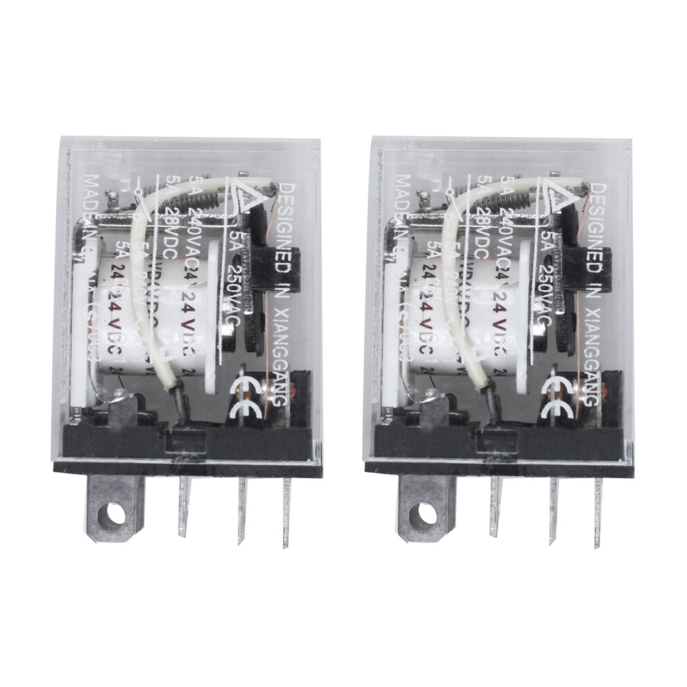 2X 12V Coil 10A 240Vac 28Vdc Dpdt Electromagnetic Relay Jqx-13F2z 4712875821395