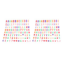 Letter & Symbol Pack for A4 Cinematic Light Sign Box Cinema LED Letter Lamp (208 Multicolor Letters and Symbols)