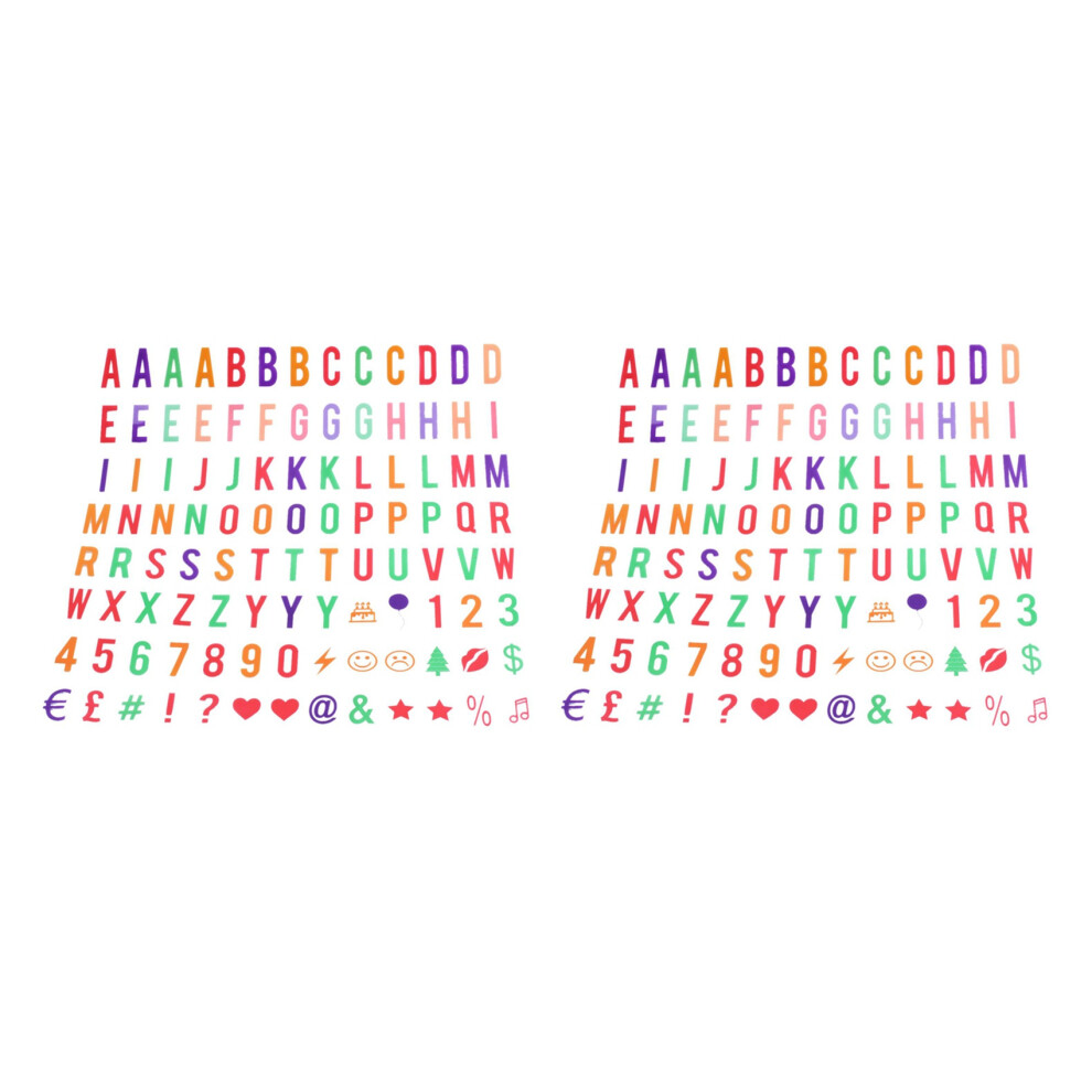 Letter & Symbol Pack For A4 Cinematic Light Sign Box Cinema Led Letter Lamp (208 Multicolor Letters And Symbols) 6032664141441