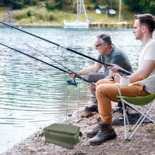 2X Borsa per Mulinello Da Pesca Borsa per Attrezzatura Da Pesca Oxford Borsa per Mulinello Da Pesca Impermeabile
