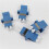 LC Glasfaser Optik Adapter - LC Auf LC Duplex Einspielermodus Koppler - 10 Pack - Blau 7