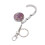 2X Keychain / Folding Handbag Hook Bag Hook Door Table Zinc Alloy Hook Lily 5