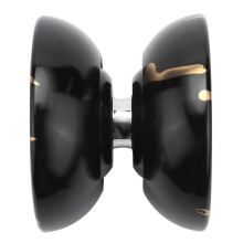 2X Magicyoyo N11 Alloy Aluminum Professional Yoyo Unresponsive Yoyo (Black Golden) Bag, Glove 5 Strings