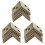 Metal Shelf Support 90 Degree Right Angle Bracket 36pcs Brass Tone 1