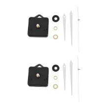 2X Quartz Clock Movement Mechanism DIY Repair Parts + White Hands
