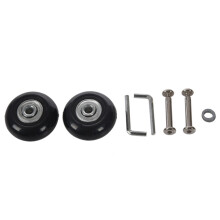 Valise Une Bagages 4Set 45X19mm / Roues de Remplacement de Patin Extérieur en Ligne Noir