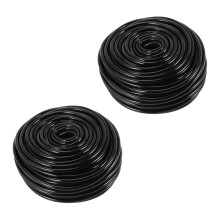 2X 30M Meter 1/4 Inch Blank Distribution Pipe Drip Irrigation Hose Garden Watering Pipeline