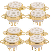 8PC 8 Broches en Céramique Tube à Douille Vide Supérieur Valeur Octale pour KT88 EL34 6V6 6650 274B