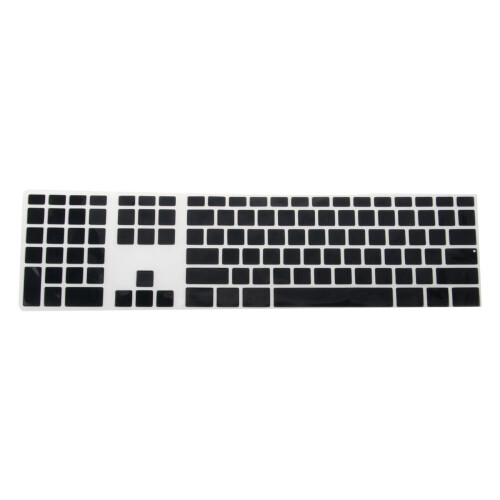 2X Silicone Thin Keyboard Skin Cover Protector with Numeric Keypad for   Black 1