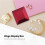 2X Rings Display Box Storage Soft Velvet Tray Case Holder Stand Display Storage Box LED Light  Box Red 5
