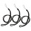 3X Nylon Cord Braid Cord for Camera Necklace Black 1