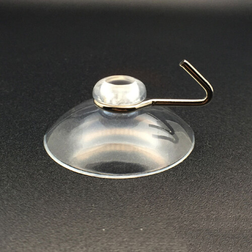 Suction Sucker Window Hooks Clear Wire Hook 32MM ( Pack of 20 ) 2
