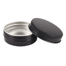 Aluminum Tin Cans - 80 Pack 1Oz / 30G Round Metal Tin Container Screw Top Cans Cosmetic Sample Containers Candle Tins
