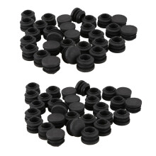 Round Pied de Chaise de Table Tube Insert de Tuyau Diam. 19mm 60Pcs