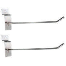 50 x Slatwall Single Hook Pin Shop Display Fitting Prong Hanger 150mm
