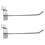 50 x Slatwall Single Hook Pin Shop Display Fitting Prong Hanger 150mm 2